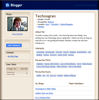 My Blogger Profile